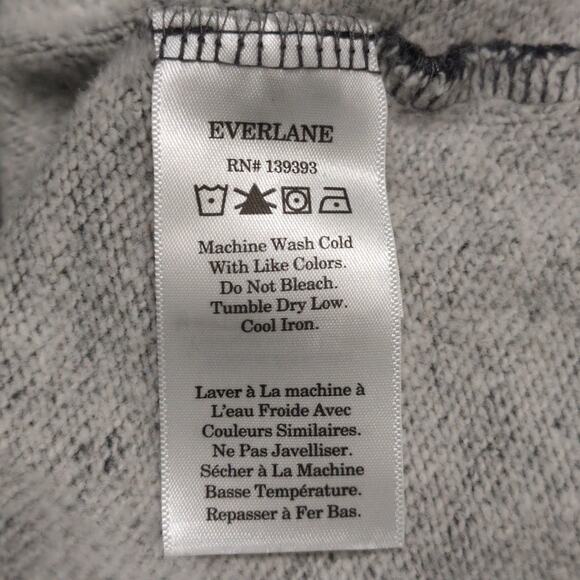 Everlane Mens The Track Crewneck Sweatshirt Dark Heather Gray Size S - Picture 6 of 11